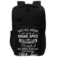 F Bomb Mom With Tattoos Pretty Eyes And Thick Thighs Impact Tech Backpack