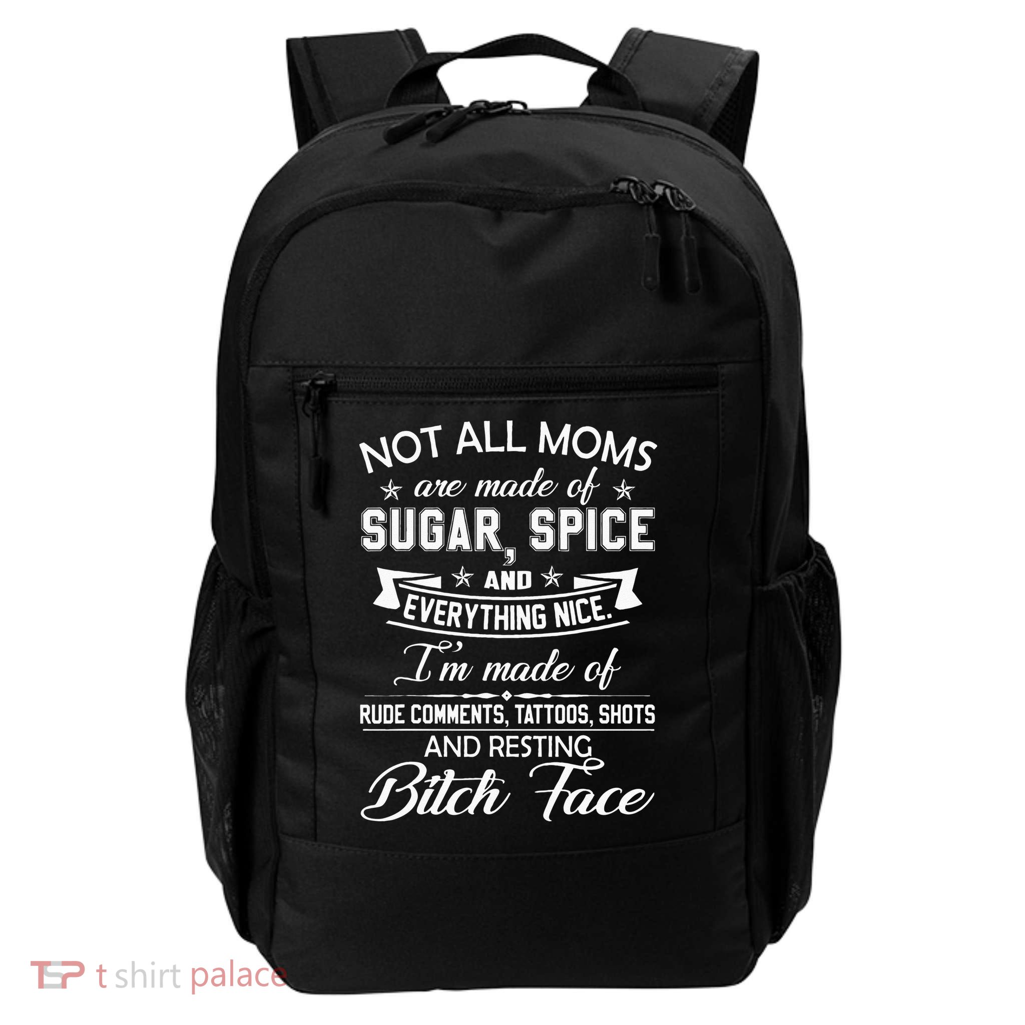 F Bomb Mom With Tattoos Pretty Eyes And Thick Thighs Backpack