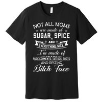 F Bomb Mom With Tattoos Pretty Eyes And Thick Thighs Premium T-Shirt