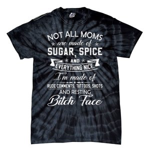 F Bomb Mom With Tattoos Pretty Eyes And Thick Thighs Tie-Dye T-Shirt