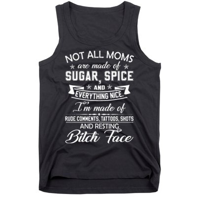 F Bomb Mom With Tattoos Pretty Eyes And Thick Thighs Tank Top