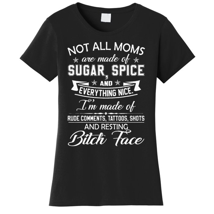 F Bomb Mom With Tattoos Pretty Eyes And Thick Thighs Women's T-Shirt