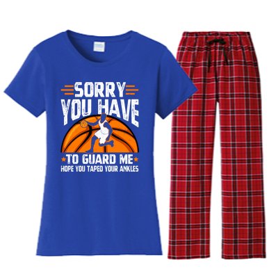 Funny Basketball Mom Dad Basketball Player Gift Women's Flannel Pajama Set