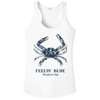 Feelin' Blue Maryland Style Retro Crab Ladies PosiCharge Competitor Racerback Tank