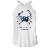 Feelin' Blue Maryland Style Retro Crab Women's Perfect Tri Rocker Tank