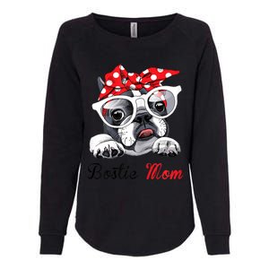 Funny Bostie Mom For Boston Terrier Dogs Lovers Womens California Wash Sweatshirt