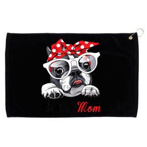 Funny Bostie Mom For Boston Terrier Dogs Lovers Grommeted Golf Towel