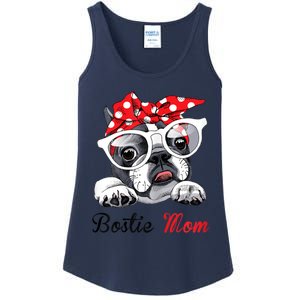 Funny Bostie Mom For Boston Terrier Dogs Lovers Ladies Essential Tank