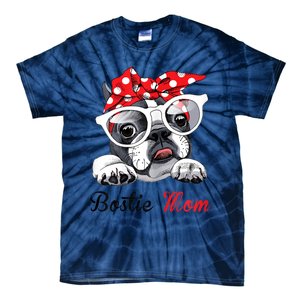 Funny Bostie Mom For Boston Terrier Dogs Lovers Tie-Dye T-Shirt