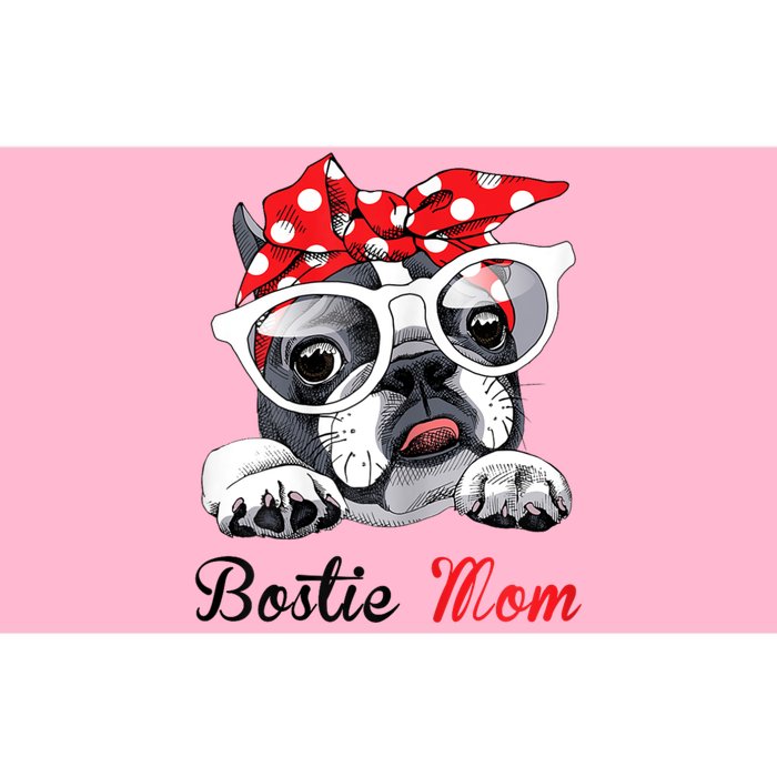 Funny Bostie Mom For Boston Terrier Dogs Lovers Bumper Sticker