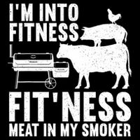 Funny Bbq Meat Smoking Art For Men Women Barbeque Griller Cooling Performance Crew T-Shirt