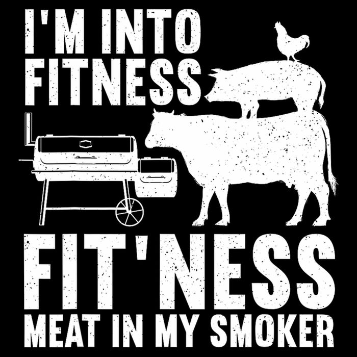 Funny Bbq Meat Smoking Art For Men Women Barbeque Griller Cooling Performance Crew T-Shirt