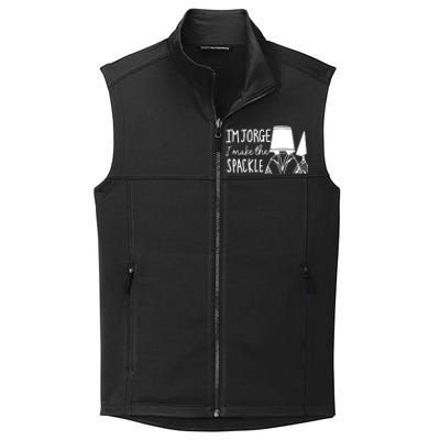 Funny Bruno Madrigal &#34;I'm Jorge, I Make The Spackle&#34; Collective Smooth Fleece Vest