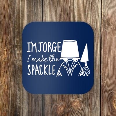 Funny Bruno Madrigal &#34;I'm Jorge, I Make The Spackle&#34; Coaster