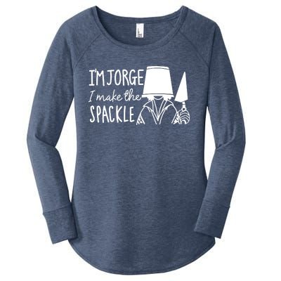 Funny Bruno Madrigal &#34;I'm Jorge, I Make The Spackle&#34; Women's Perfect Tri Tunic Long Sleeve Shirt