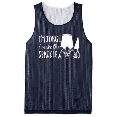 Funny Bruno Madrigal &#34;I'm Jorge, I Make The Spackle&#34; Mesh Reversible Basketball Jersey Tank