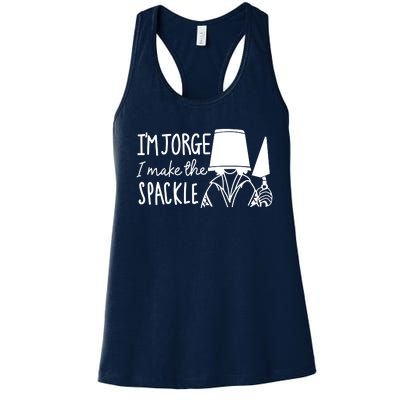 Funny Bruno Madrigal &#34;I'm Jorge, I Make The Spackle&#34; Women's Racerback Tank