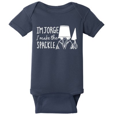 Funny Bruno Madrigal &#34;I'm Jorge, I Make The Spackle&#34; Baby Bodysuit