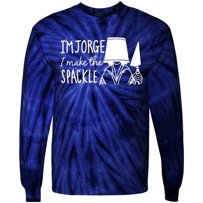 Funny Bruno Madrigal &#34;I'm Jorge, I Make The Spackle&#34; Tie-Dye Long Sleeve Shirt