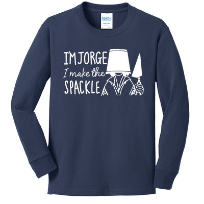 Funny Bruno Madrigal &#34;I'm Jorge, I Make The Spackle&#34; Kids Long Sleeve Shirt