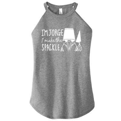 Funny Bruno Madrigal &#34;I'm Jorge, I Make The Spackle&#34; Women's Perfect Tri Rocker Tank