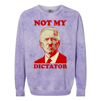 FJB Biden Not My Dictator 1 Colorblast Crewneck Sweatshirt