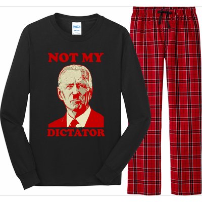 FJB Biden Not My Dictator 1 Long Sleeve Pajama Set