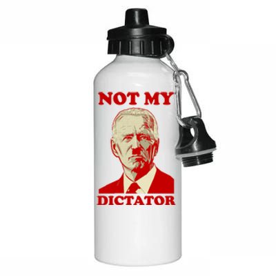 FJB Biden Not My Dictator 1 Aluminum Water Bottle 