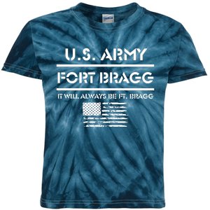 Fort Bragg Nc Basic Training It Will Always Be Ft Bragg Kids Tie-Dye T-Shirt