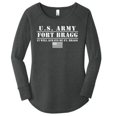 Fort Bragg Nc Basic Training It Will Always Be Ft. Bragg Women's Perfect Tri Tunic Long Sleeve Shirt