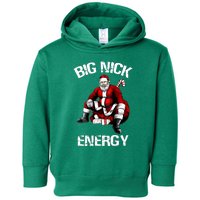 Funny Big Nick Energy Cute Santa Christmas Gift Toddler Hoodie