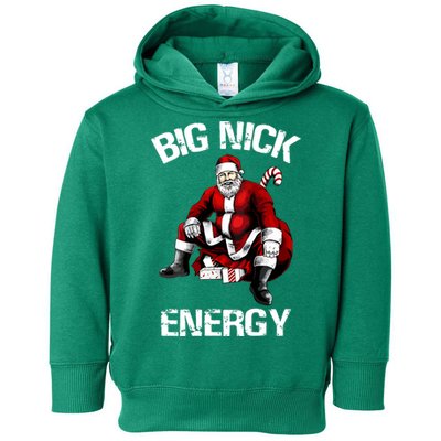 Funny Big Nick Energy Cute Santa Christmas Gift Toddler Hoodie