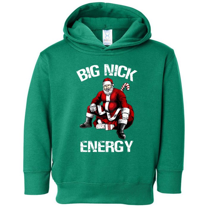 Funny Big Nick Energy Cute Santa Christmas Gift Toddler Hoodie