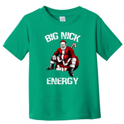 Funny Big Nick Energy Cute Santa Christmas Gift Toddler T-Shirt