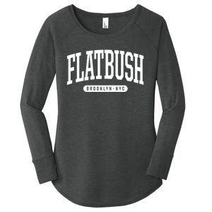 Flatbush Brooklyn Ny Souvenirs Nyc Borough Flatbush Brooklyn New York Women's Perfect Tri Tunic Long Sleeve Shirt