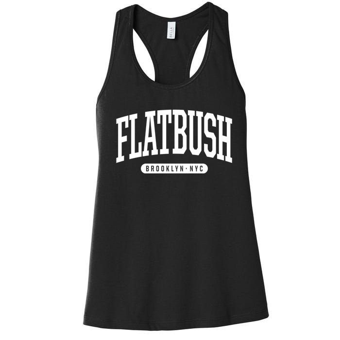 Flatbush Brooklyn Ny Souvenirs Nyc Borough Flatbush Brooklyn New York Women's Racerback Tank