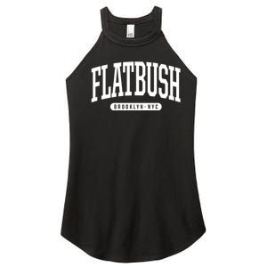 Flatbush Brooklyn Ny Souvenirs Nyc Borough Flatbush Brooklyn New York Women's Perfect Tri Rocker Tank