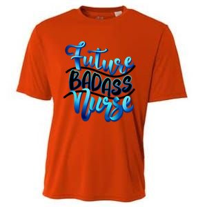 Future Badass Nurse Nursing Student Gift Cooling Performance Crew T-Shirt