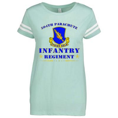 Fort Bragg North Carolina 504th Parachute Infantry Regiment Enza Ladies Jersey Football T-Shirt