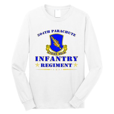 Fort Bragg North Carolina 504th Parachute Infantry Regiment Long Sleeve Shirt