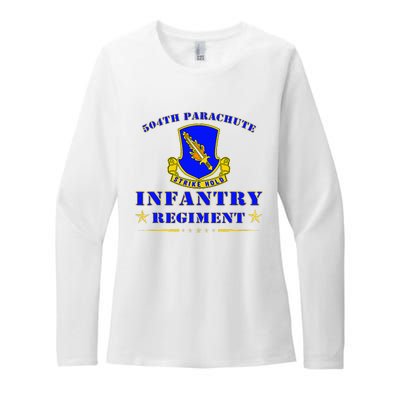 Fort Bragg North Carolina 504th Parachute Infantry Regiment Womens CVC Long Sleeve Shirt