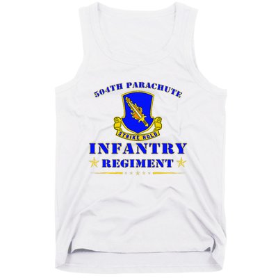 Fort Bragg North Carolina 504th Parachute Infantry Regiment Tank Top