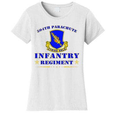 Fort Bragg North Carolina 504th Parachute Infantry Regiment Women's T-Shirt