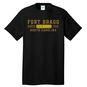 Fort Bragg North Carolina Nc Veteran 82nd Airborne Army Tall T-Shirt