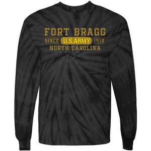 Fort Bragg North Carolina Nc Veteran 82nd Airborne Army Tie-Dye Long Sleeve Shirt