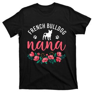 French Bulldog Nana Gifts Cute Dog Lover Christmas Mom T-Shirt