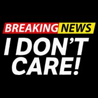 Funny Breaking News I Dont Care Sarcasm Humor Sarcastic Drawstring Bag