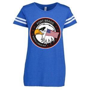 Fort Bragg NC North Carolina Enza Ladies Jersey Football T-Shirt