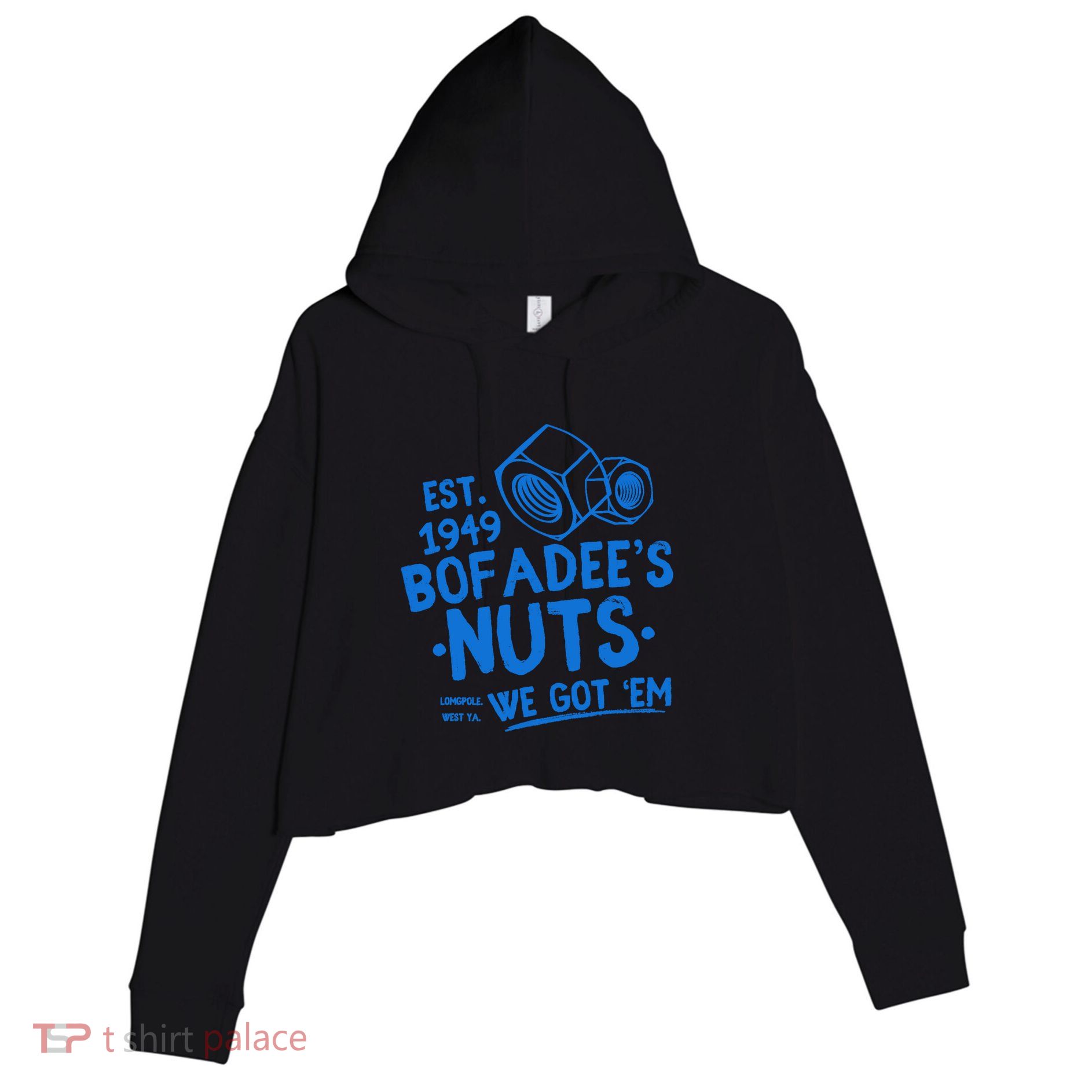 Funny Bofadees Nuts We Got Em Crop Fleece Hoodie