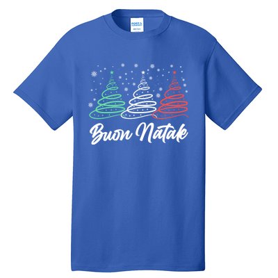 Funny Buon Natale Italy Pride Xmas Holiday Italian Christmas Gift Tall T-Shirt